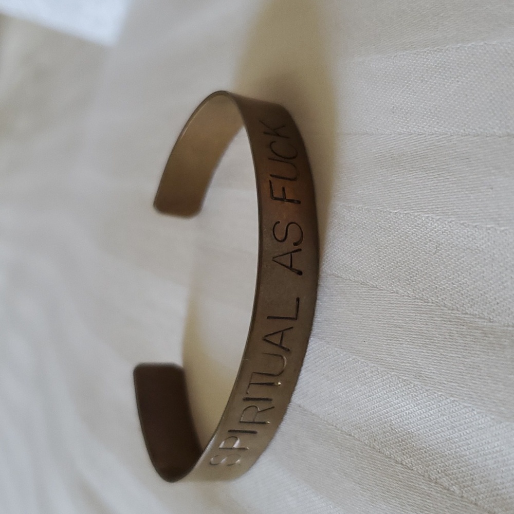 Boho Mantra Cuff Bracelet